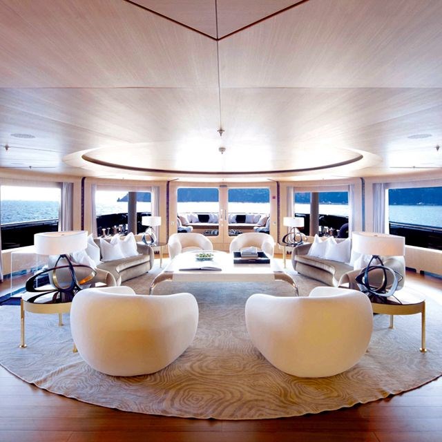 Inside Numptia Superyacht.