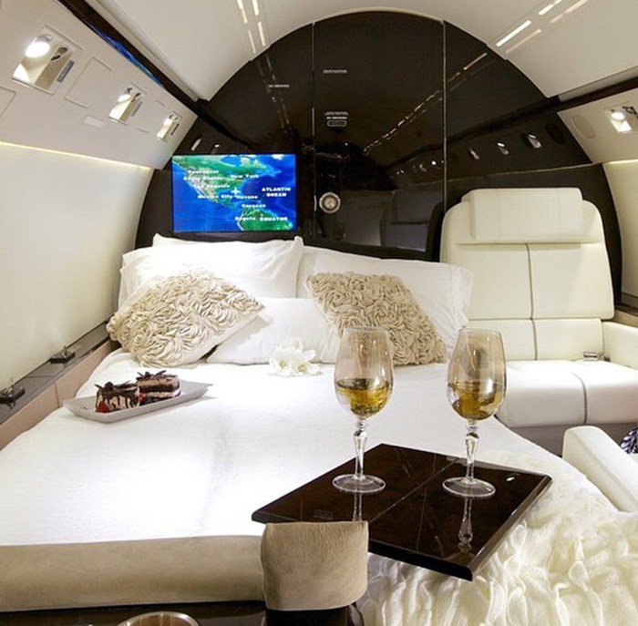 Amazing jet interior.