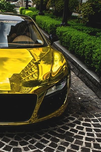 Golden Audi.