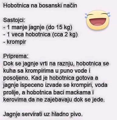 Hobotnica na bosanski