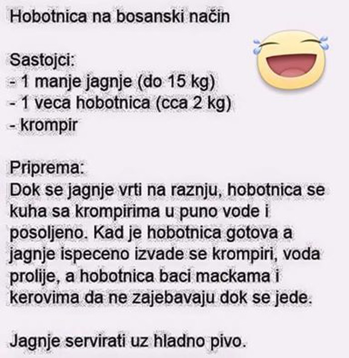 Hobotnica na bosanski