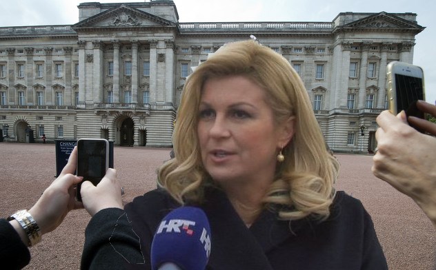 Kraljica Elizabeta II možda će morati privremeno ustupiti dvorište  Buckinghamovske palače našoj princezi radi službenog posjeta..:))