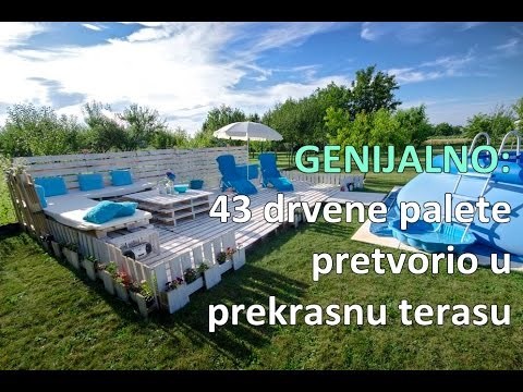 GENIJALNO: 43 drvene palete pretvorio u prekrasnu terasu..video