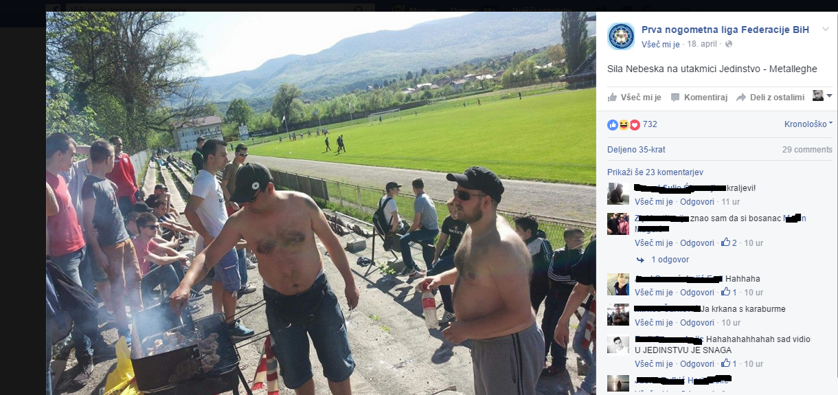 dok naši rade nerede gdje stignu ovi Majstori uživaju u utakmici..