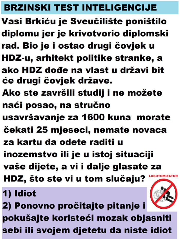 test inteligencije za glasače..