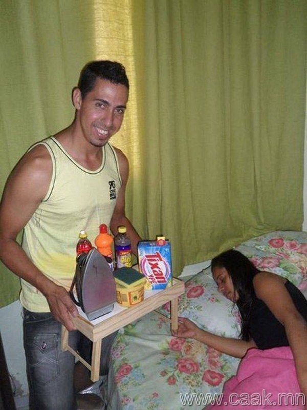 donosi joj u krevet, pa kažu kako nema obzirnih muževa..