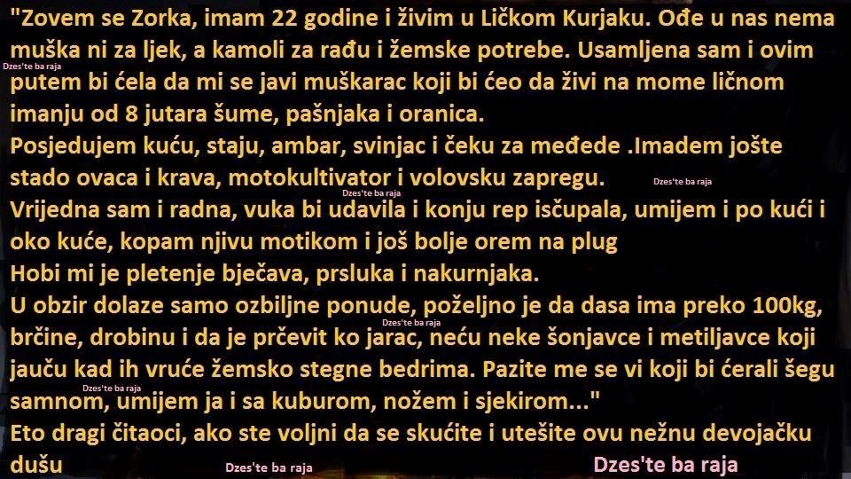 nudim da bi tražila..