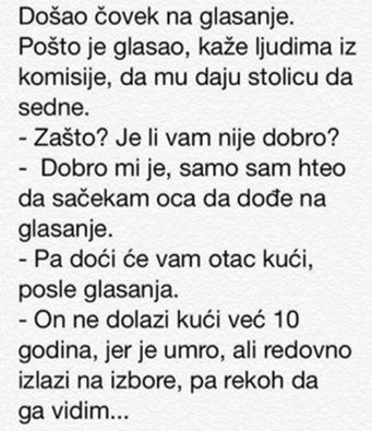 glasanje zbližava obitelj..