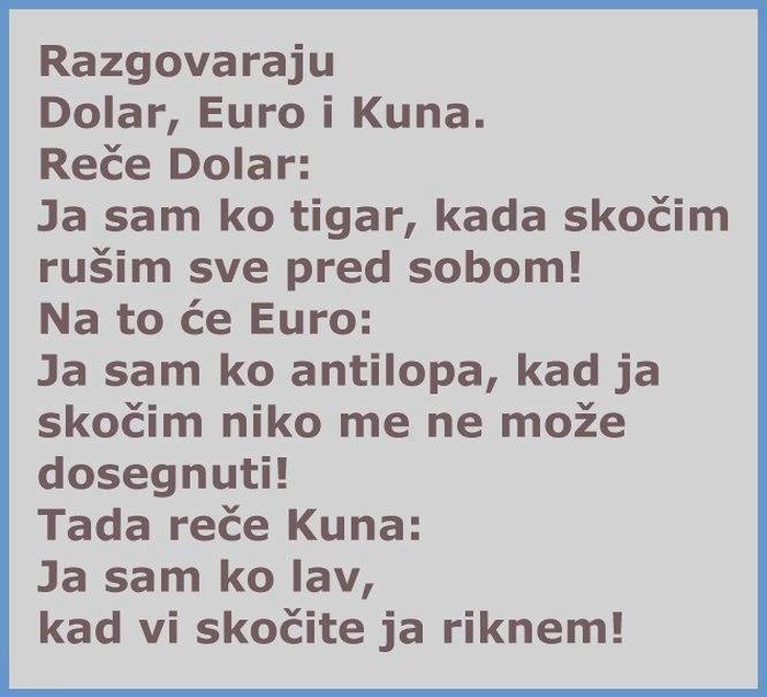 odličan vic koji nije smiješan..