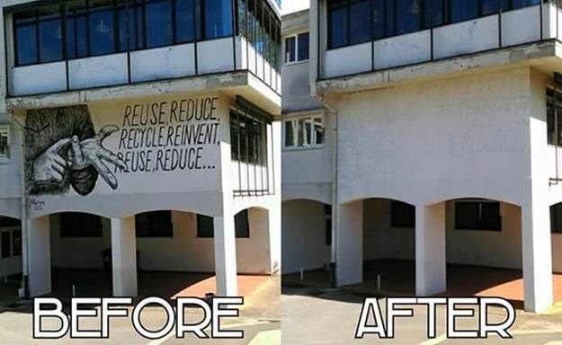 i taj dan je stigao na naša mala vrata...STOP umjetnicima, ako mi ne razumijemo što žele reći..