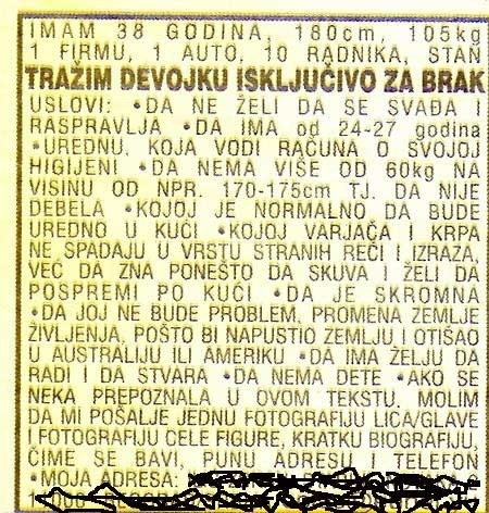 evo, pa ako se neka prepoznala..:))