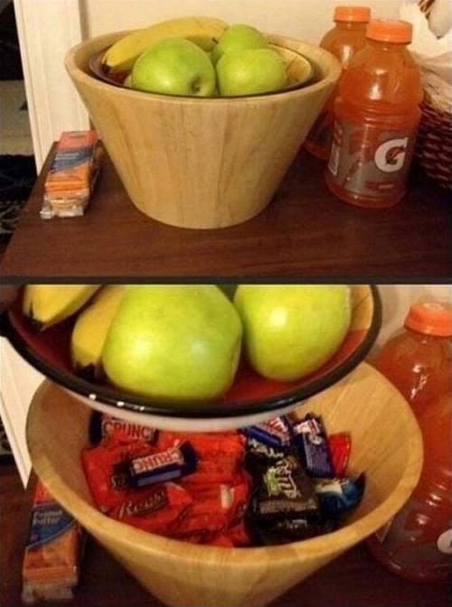 najsigurnije mjesto u kući za skrivanje slatkiša od djece..:))