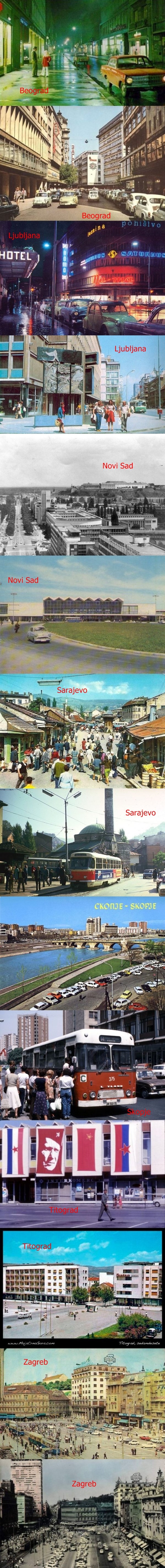 Povratak u prošlost..gradovi SFRJ nekad..