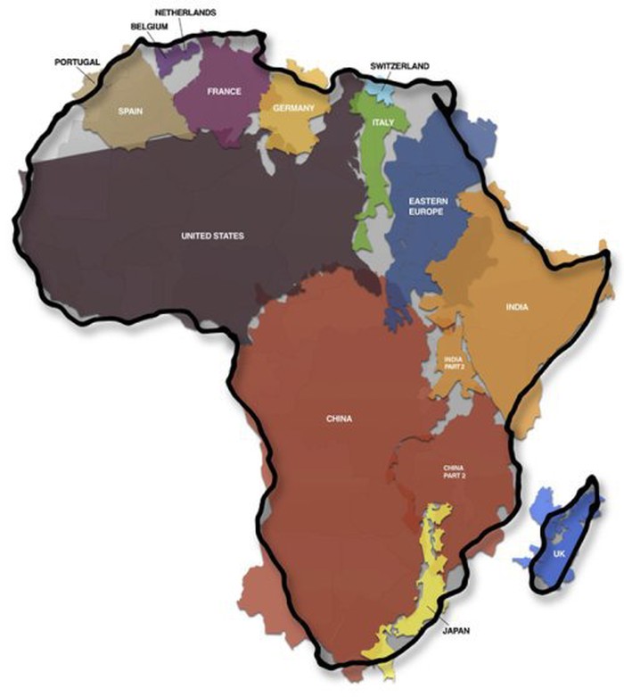 kad bi mjerili afriku..