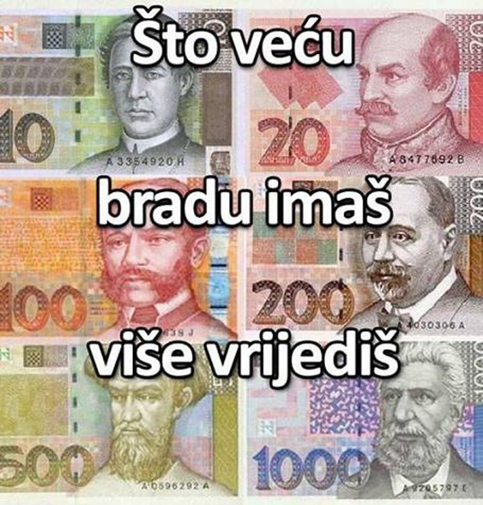 znači: puštajte bradu.. 