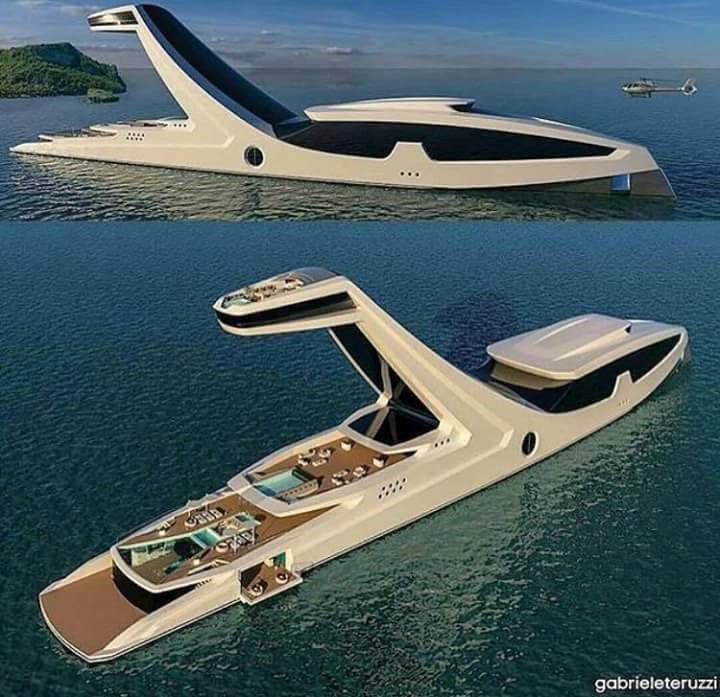 Talijanski dizajner Gabriel Teruzzi napravio je fascinantan koncept superjahte..pa ako imate viška novčića..