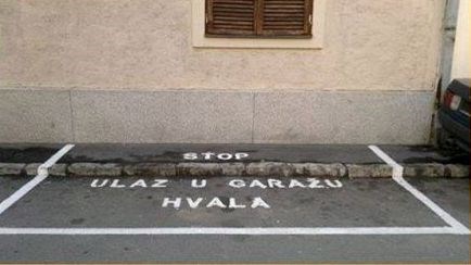 šta koga briga kako on ulazi u svoju garažu..