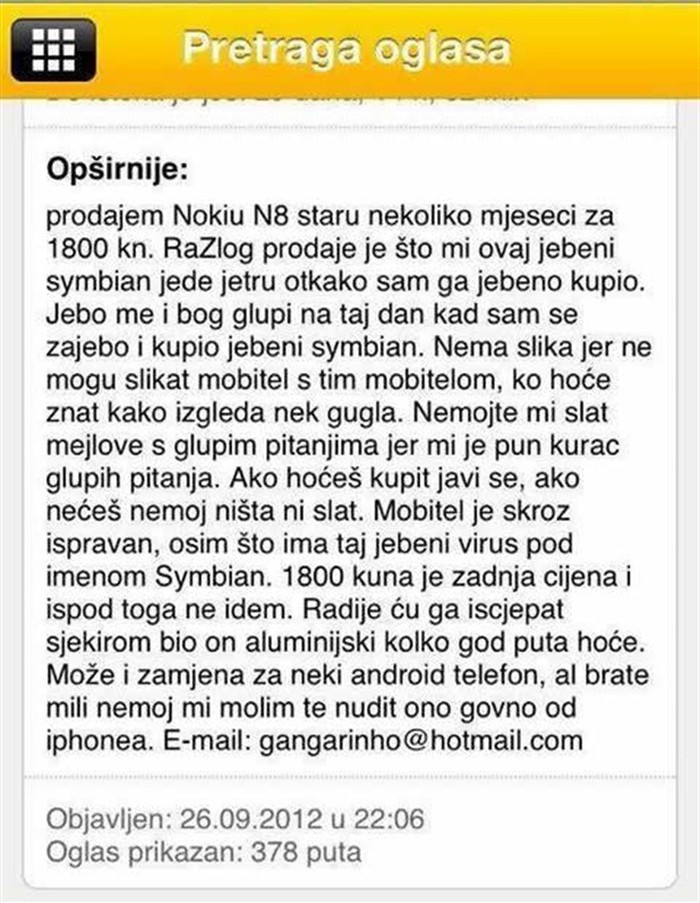 Prodajem..
