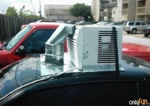 čovjek prodaje auto sa klimom..:)))