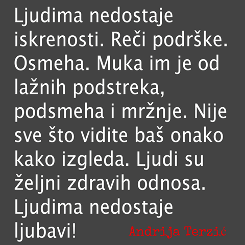 o, da..sasvim jednostavna, iskrena i bezuvjetna..