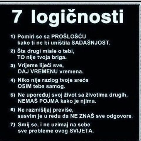 7 mudrosti, bolje rečeno..:))