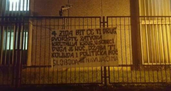 "Džaba ti Kolinda i politička moć" Navijači ostavili Mamiću poruku na ogradi Remetinca