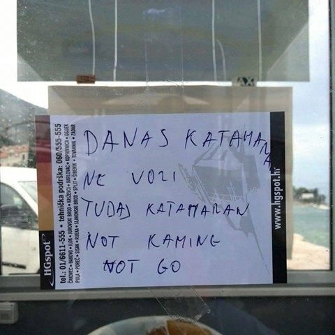 obavijest..pa tko je shvatio, shvatio je..tko nije -ni neće..