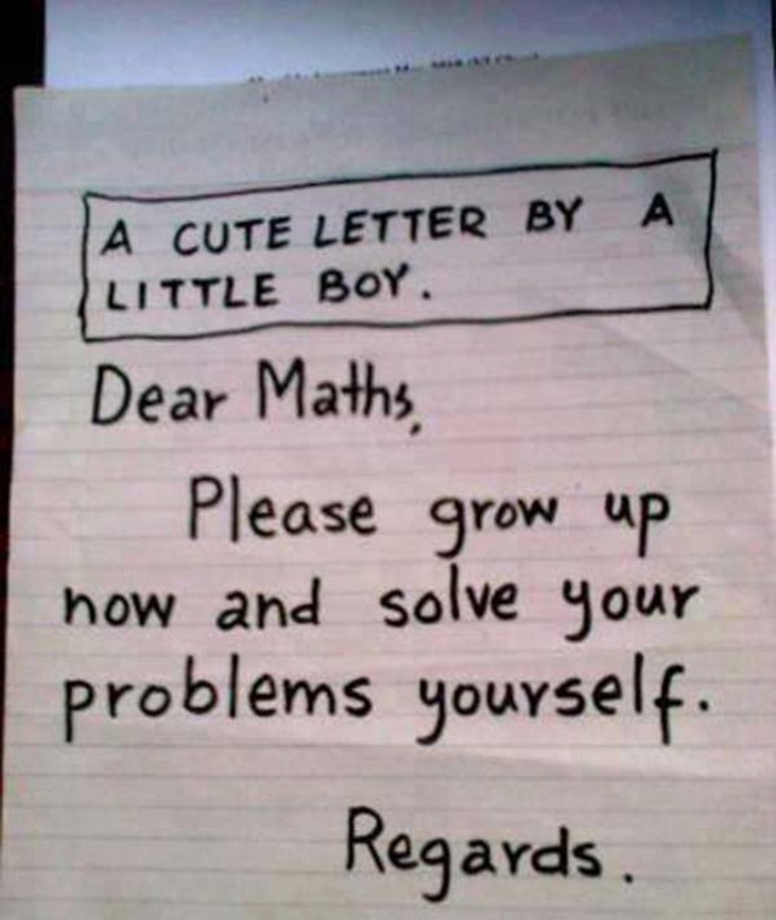 draga matematiko..