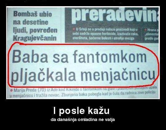 baba, čini se podigla penziju..:)))