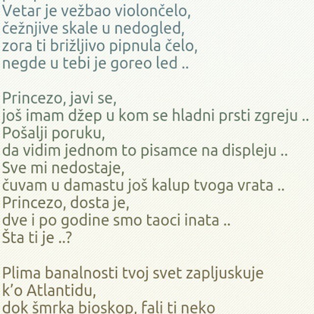 na durske akorde se paučina hvata..
