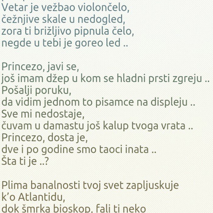 na durske akorde se paučina hvata..
