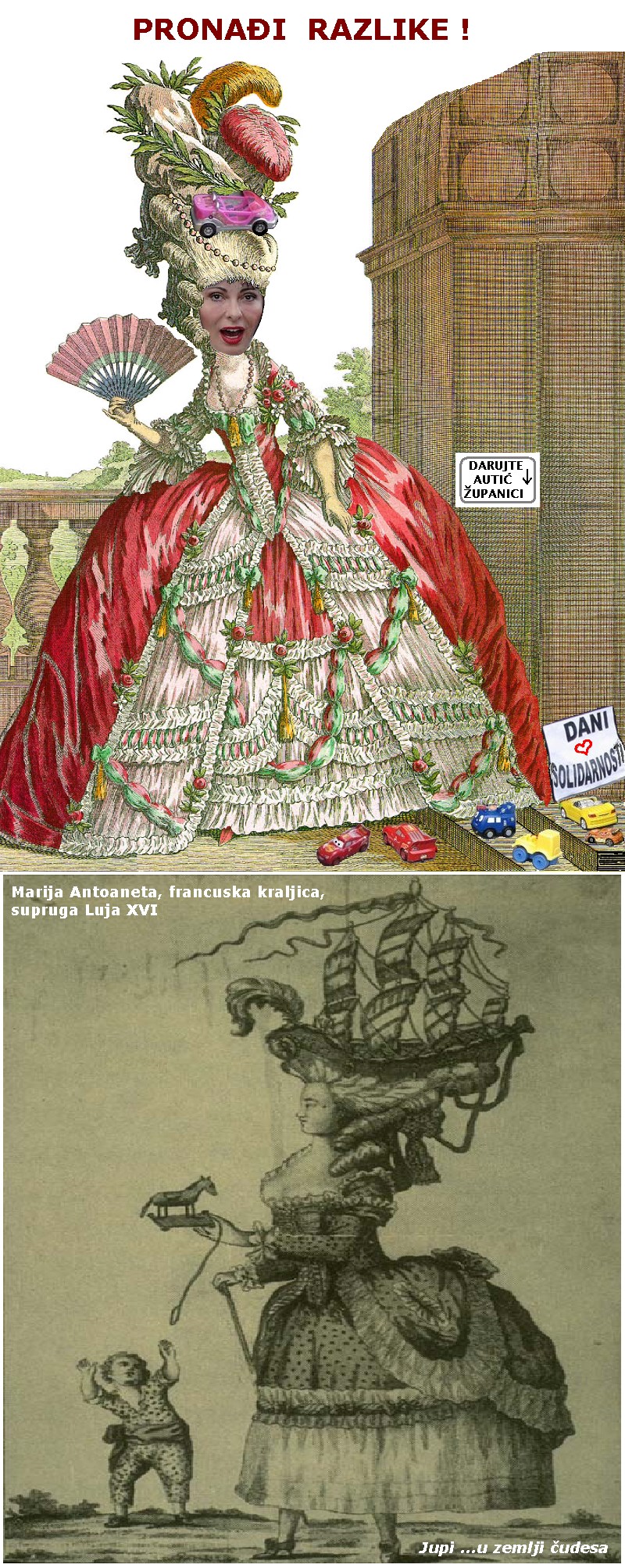 Županica od Siska i Marija Antoaneta (PRONAĐI RAZLIKE)