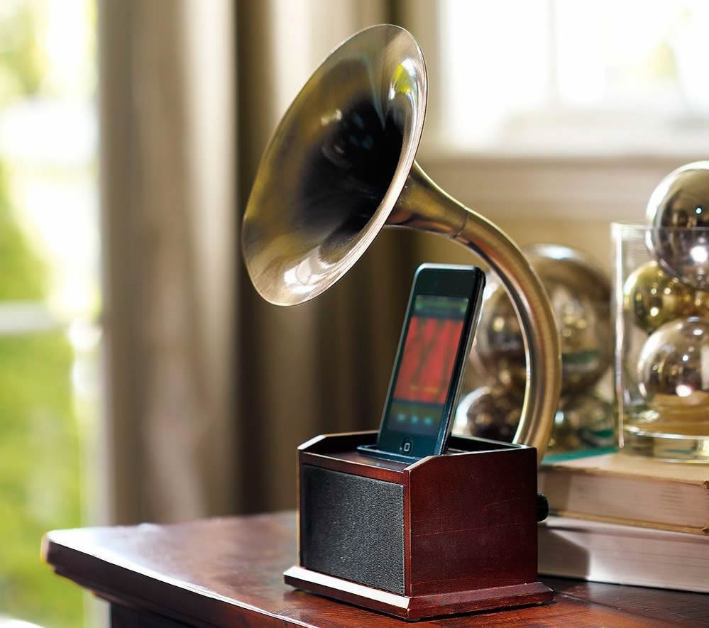 Lažni gramofon kao zvučnik za mobitel