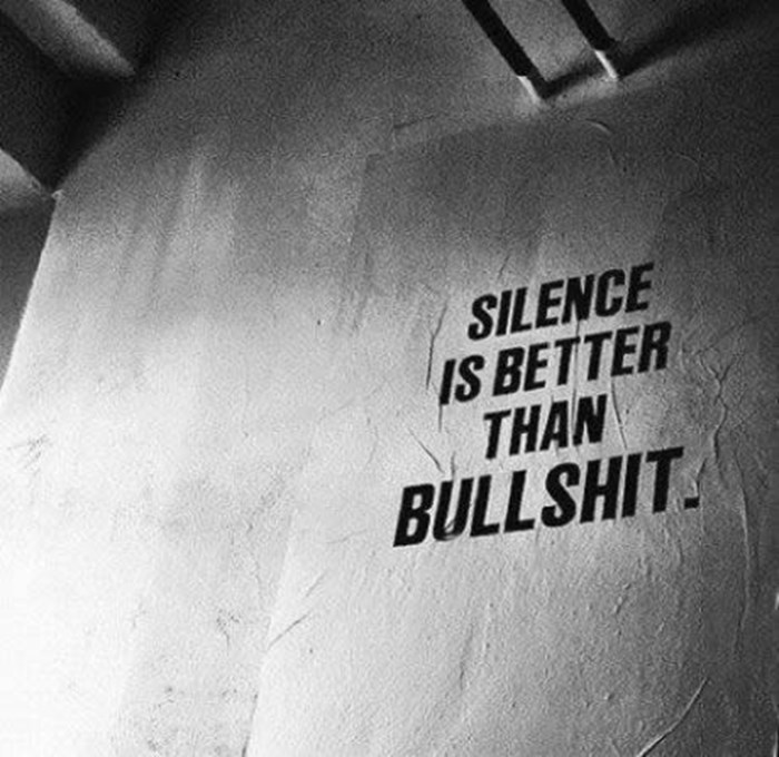 Tišina je bolja od verbalnog proljeva