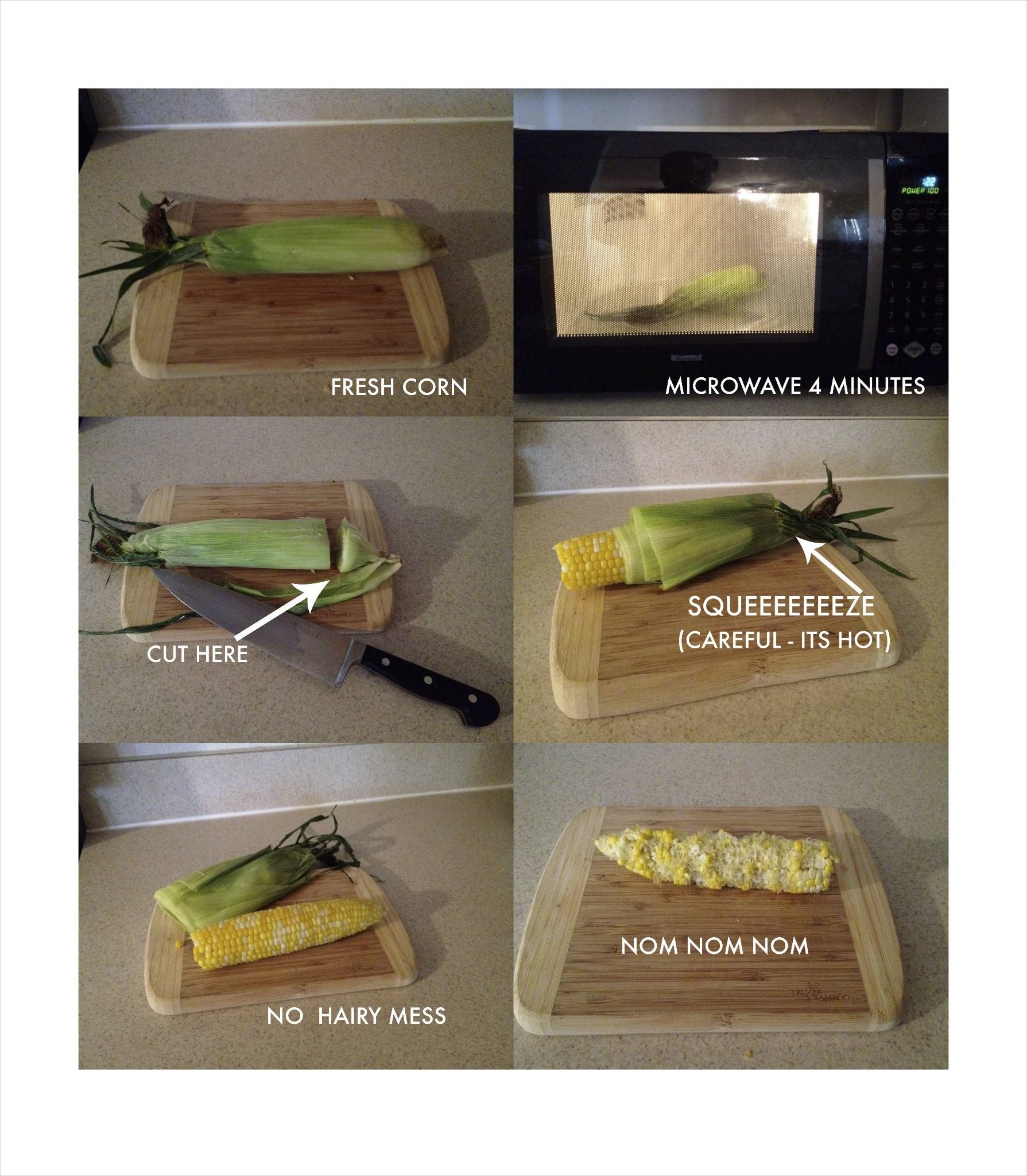 Savršeno i lagano guljenje kukuruza pomoću mikrovalne