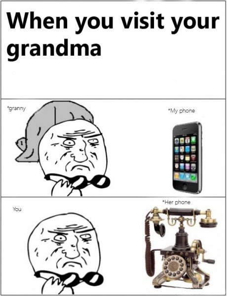 Blagi bože - kad vidiš bakin telefon, a ona tvoj