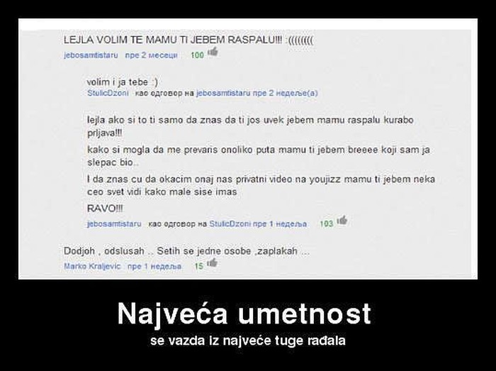 Poezija ide rukom pod ruku s tugom