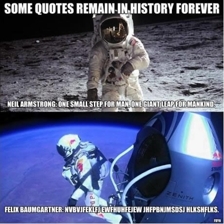 Felixov citat u rangu s Armstrongovim s Mjeseca?