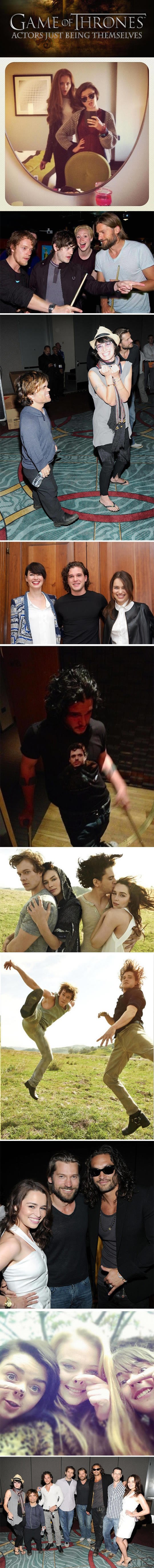 Glumci iz Game of Thrones u opuštenoj atmosferi