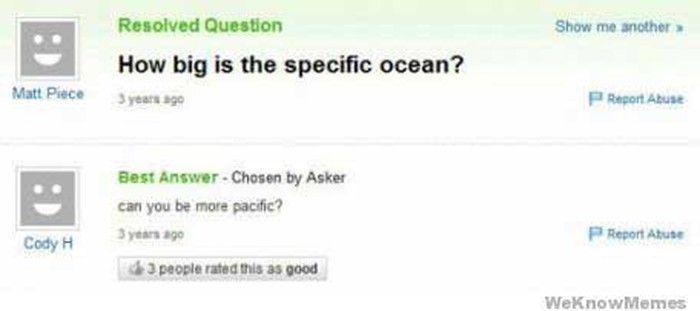 Koliki je Specifički ocean?