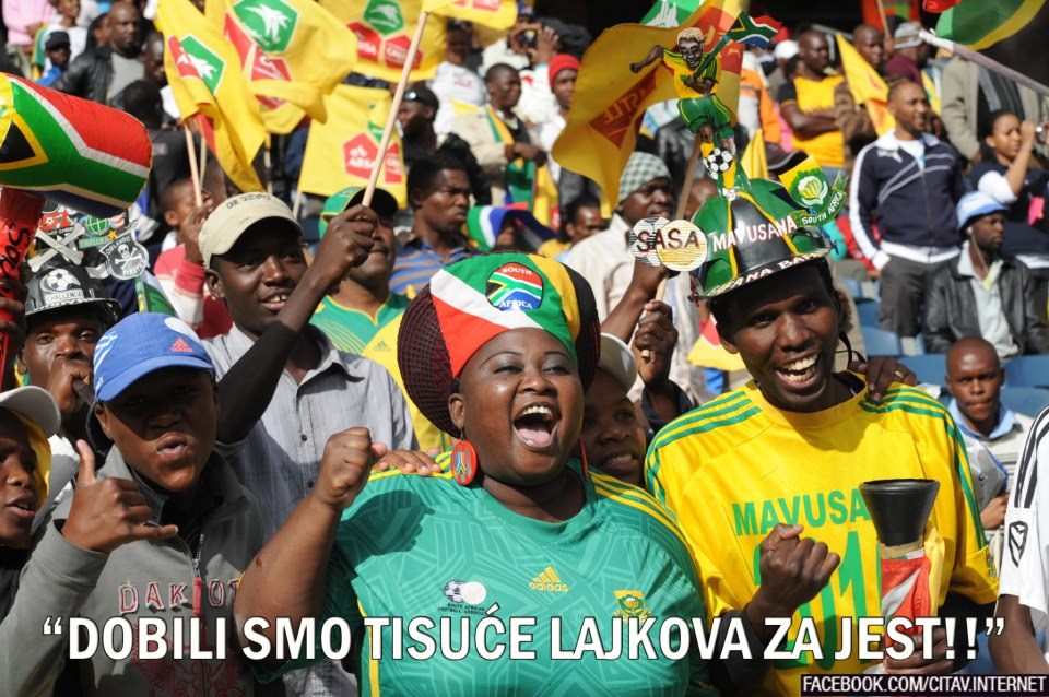 Afrika slavi - tisuće lajkova za žderat!