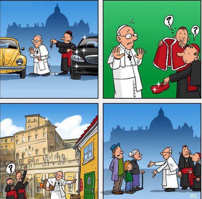 Papa osvaja srca skromnih ljudi