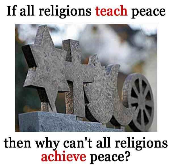 Sve religije promoviraju mir - zašto nema mira?