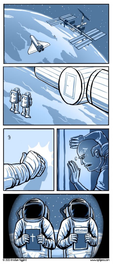 Jehovini svjedoci odsad idu na živce i u svemiru