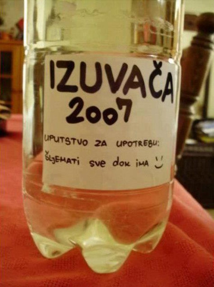 Rakija Izuvača - 100 posto alkohol, 20 posto potencija