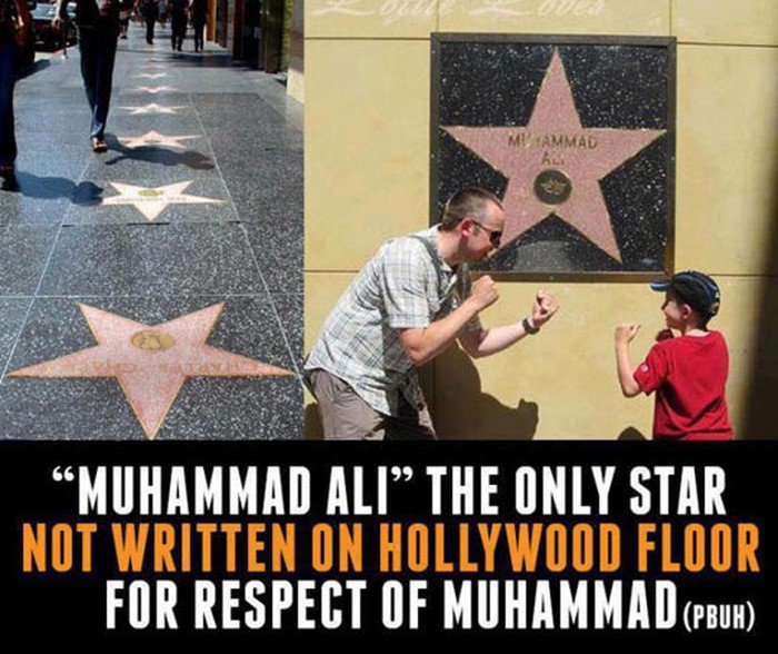 Muhammad Ali jedini nema zvijezdu na tlu