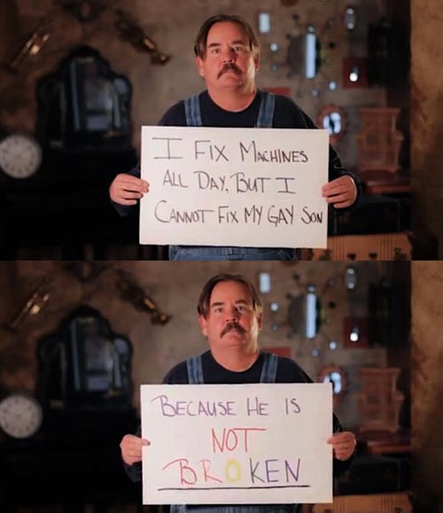 Pravi tata daje potporu svom gay sinu