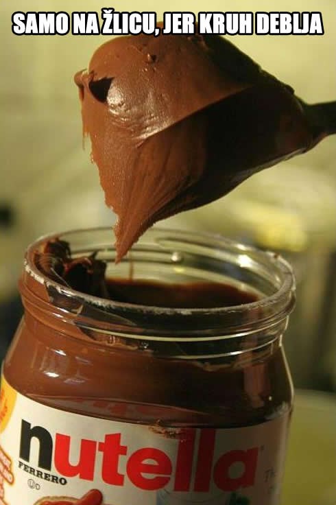 Jedini ispravni način za žderanje Nutelle