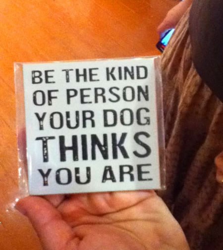 Budi čovjek kakav tvoj pas misli da jesi