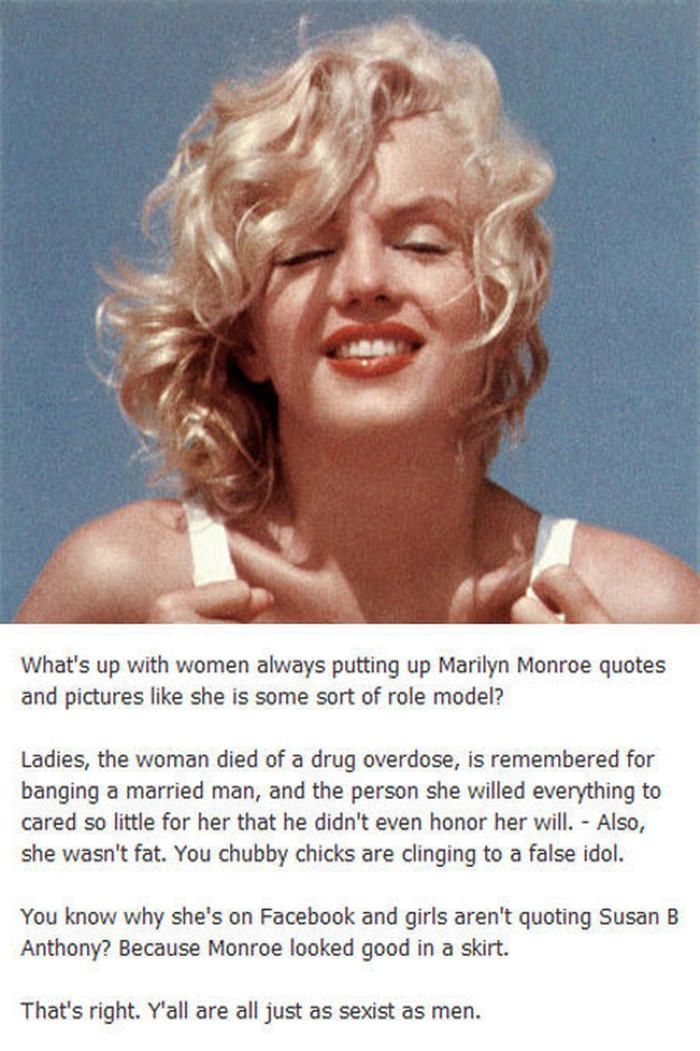 Cure, stvarno mislite da je Marilyn Monroe uzor?